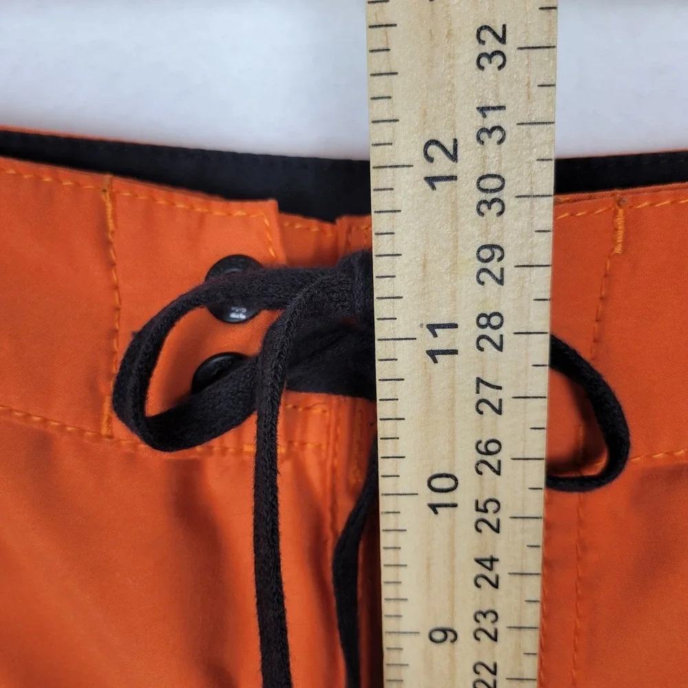 Vintage Billabong Board Shorts Mens 36‎ Burnt Orange Surf Swim Cargo Pockets